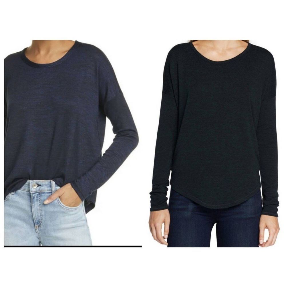 Rag & Bone Women's Long Sleeves Oversized Knit Tee Top Size M